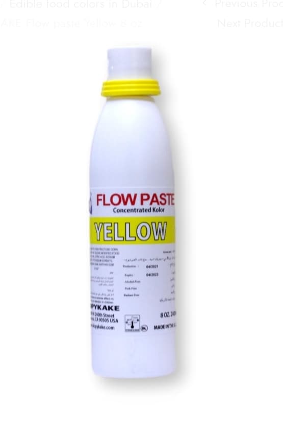 Flow paste kopykake USA 120ml(4,oz),240ml(8,oz) Yellow
