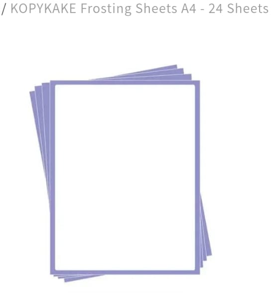 Kopykake Frosting Sheets A4 Edible Printer Paper - 24 Sheets