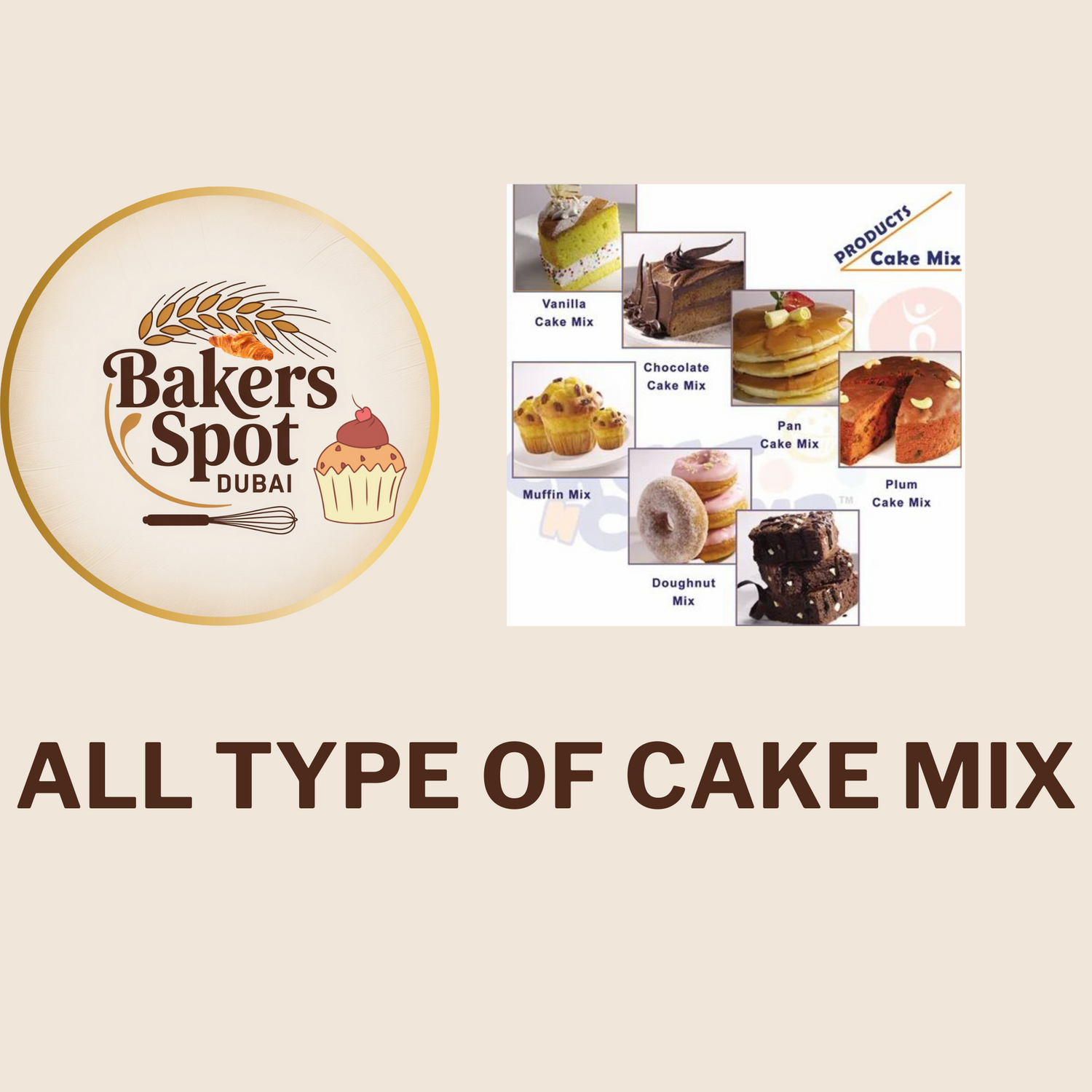 All type of cake mix