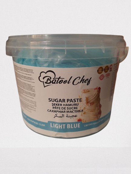 Batool Chef Sugar Paste (Fondant/Gumpaste) (1 KG) By Bakers Spot (Blue)