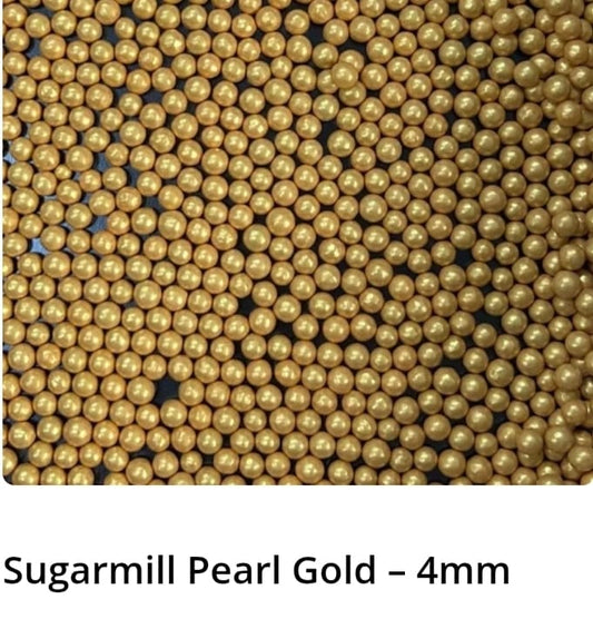 Sugarmill Pearl Gold 4mm Sprinkles