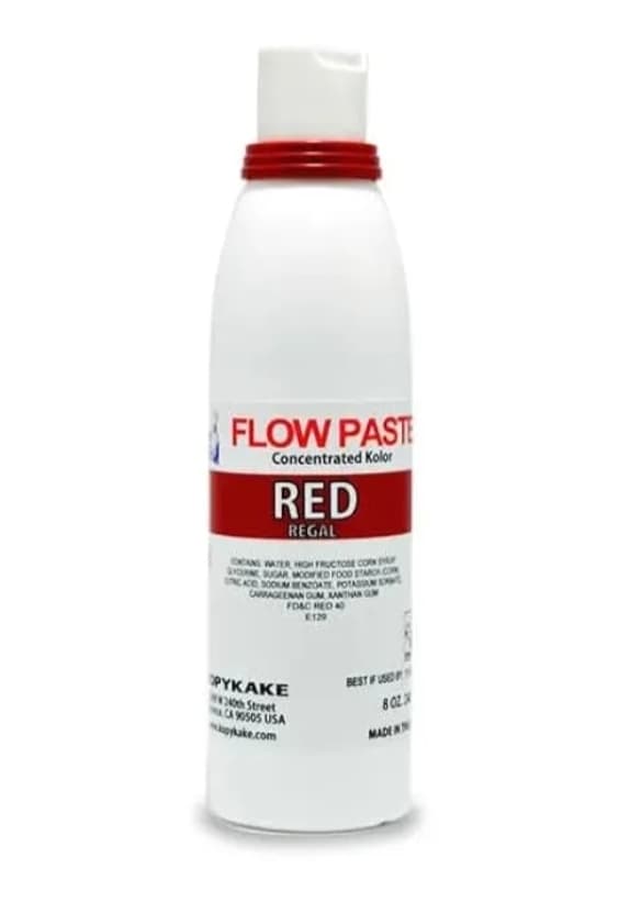 Flow paste kopykake USA 120ml(4,oz),240ml(8,oz) Red