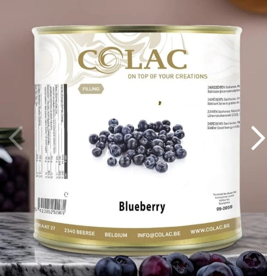 Blue Berry fruits filling 70% 2.7 kg Made in Belgium