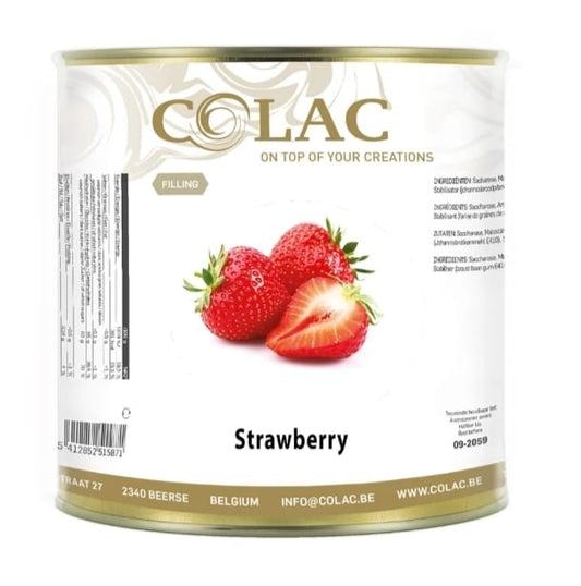 Strawberry fruits filling 70% 2.7 kg Made in Belgium