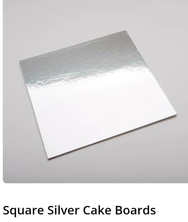 Square Silver Cake Boards ( 8 TO 12 Inches )