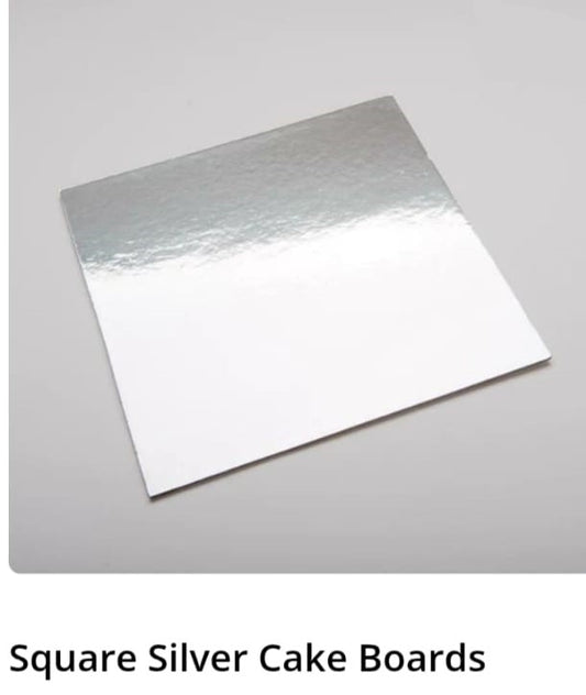 Square Silver Cake Boards ( 8 TO 12 Inches )