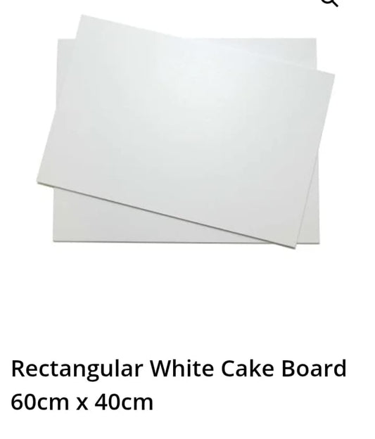 Rectangular White Cake Boards ( 60 CM TO 40 CM )