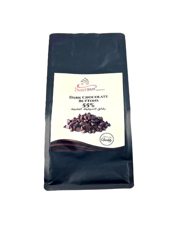 DARK CHOCOLAT BUTTONS 55 % 1 KG