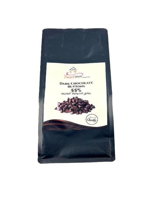 DARK CHOCOLAT BUTTONS 55 % 1 KG