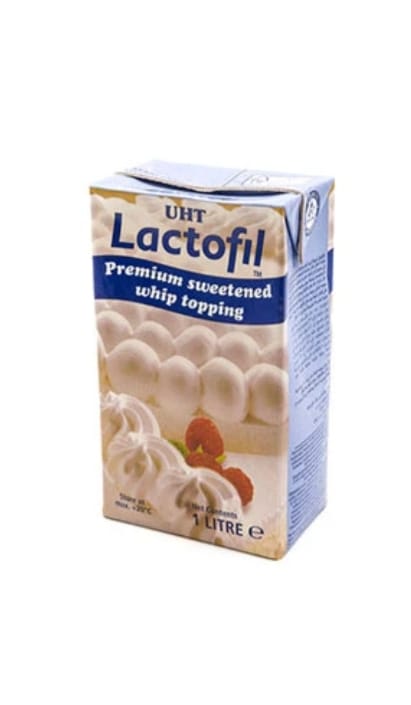Lactofil UHT Premium Sweetened Whip Topping (1 Litre)