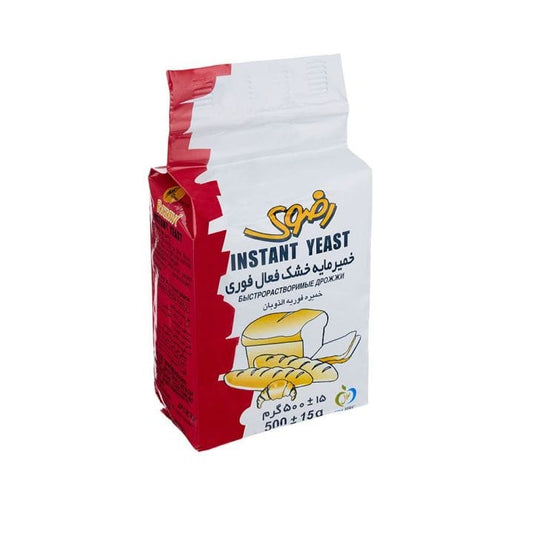 Razavi Instant Dry Yeast 500g - Product of Iran - Fast Acting Baker's Yeast